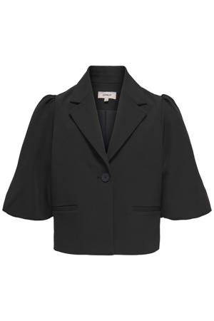 cropped blazer zwart