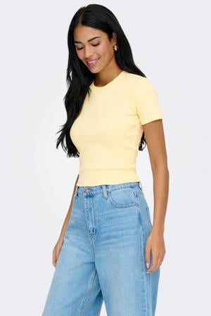 T-shirt lichtgeel