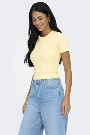 T-shirt lichtgeel