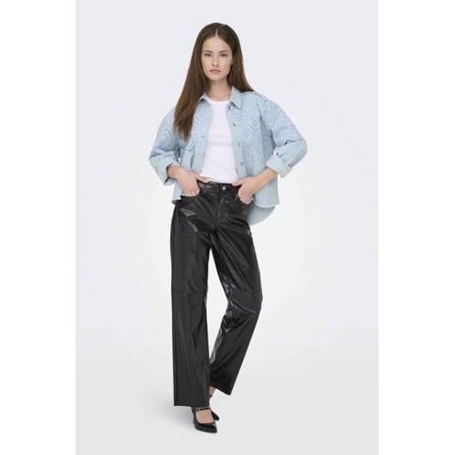ONLY denim jack broderie lichtblauw afbeelding