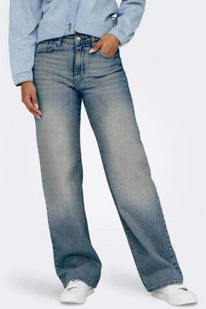 Onljuicy Hw Wide Dnm Tai201 high waist wide leg jeans medium blue denim