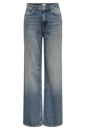 ONLY Rechte jeans voor dames, rechte pasvorm, hoge taille, blauw (medium blue denim), 29W / 30L