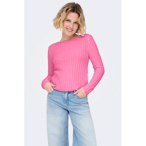 ONLY pullover roze gebreid afbeelding