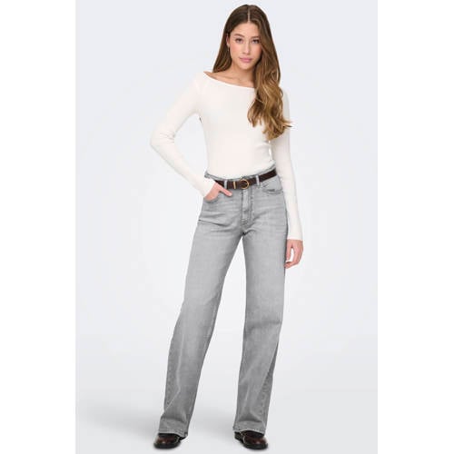 ONLY high waist wide leg jeans wide leg jeans afbeelding