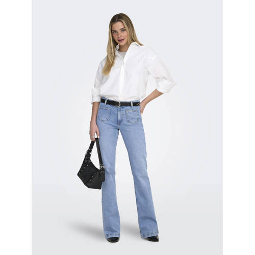 ONLY Onljudy Mid Pocket Flared Dnm flared jeans light blue denim afbeelding