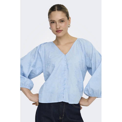 ONLY blouse lichtblauw afbeelding