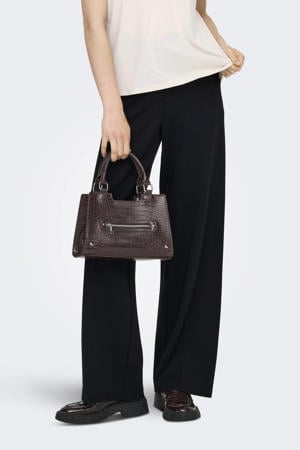 wide leg high waist casual broek zwart