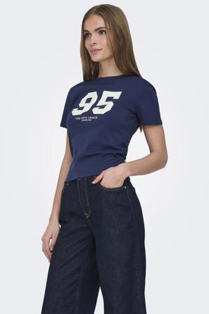 T-shirt donkerblauw
