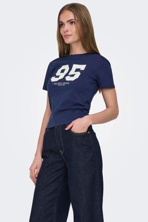 T-shirt donkerblauw