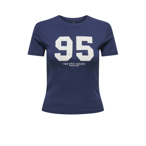 ONLY T-shirt donkerblauw afbeelding