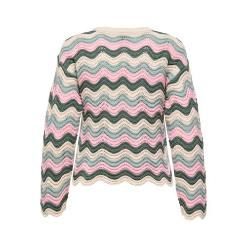 ONLY pullover roze ajour afbeelding