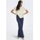 ONLY high waist wide leg jeans dark blue denim