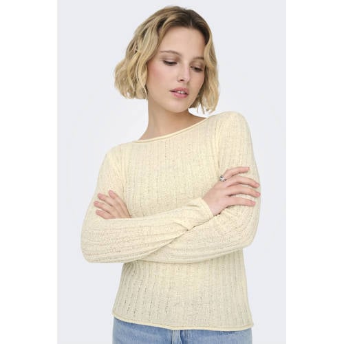 ONLY pullover crème gebreid afbeelding