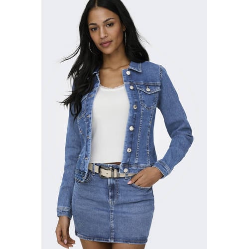 ONLY denim spijkerjas medium blue denim afbeelding
