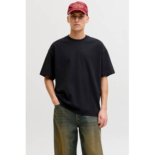 JACK & JONES ESSENTIALS oversized T-shirt zwart afbeelding