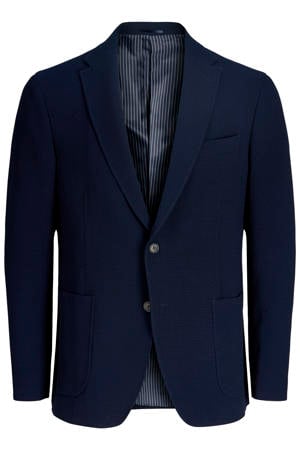 colbert met textuur donkerblauw