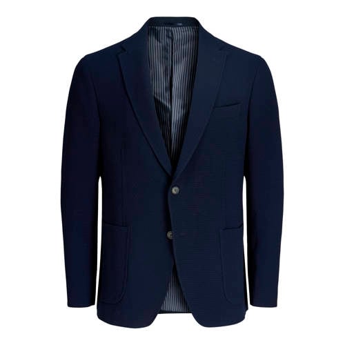 JACK & JONES PREMIUM colbert met textuur donkerblauw afbeelding