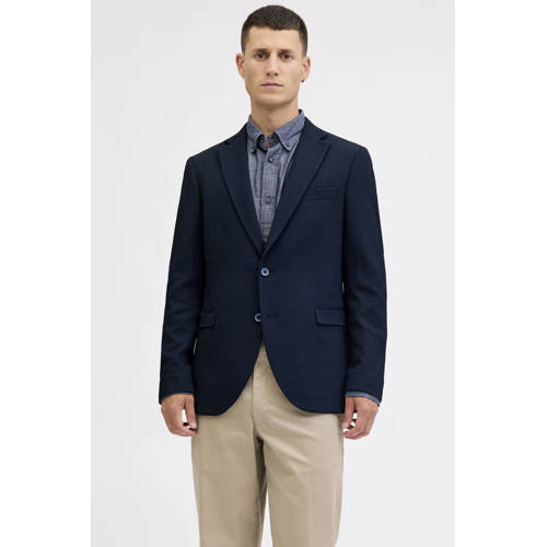 JACK & JONES PREMIUM colbert met textuur donkerblauw afbeelding