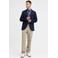 JACK & JONES PREMIUM colbert met textuur donkerblauw