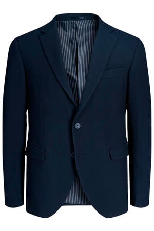 colbert met textuur donkerblauw
