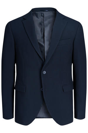 colbert met textuur donkerblauw