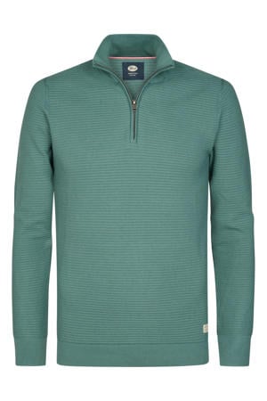 trui groen rib gebreid