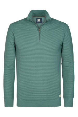 trui groen rib gebreid
