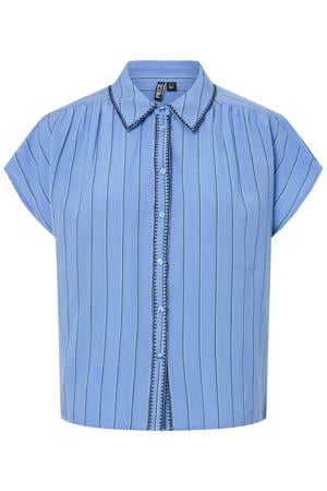 gestreepte blouse blauw