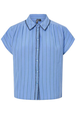 gestreepte blouse blauw