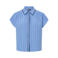 PIECES Curve gestreepte blouse blauw