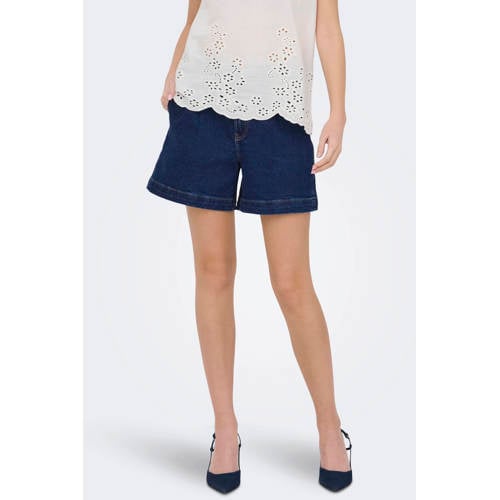 JDY straight casual short medium blue denim afbeelding