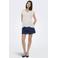 JDY straight casual short medium blue denim