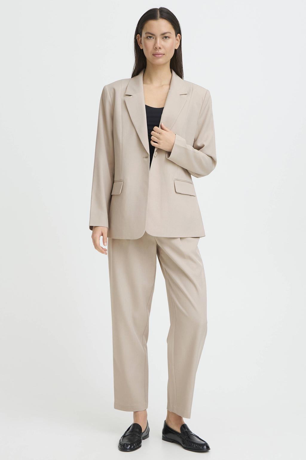 ICHI regular blazer ecru