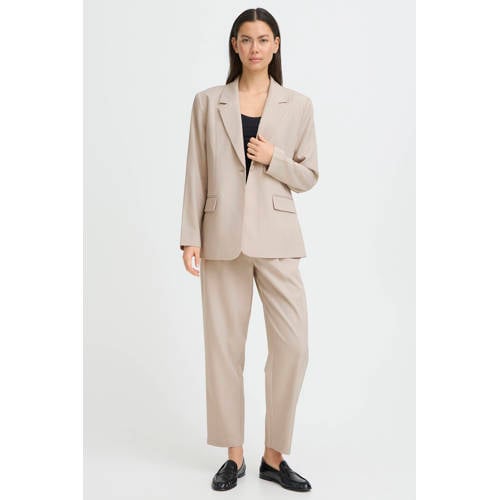 ICHI regular blazer ecru afbeelding