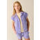 Tumble 'n Dry regular waist sweatshort lila met textuur