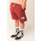 Tumble 'n Dry regular waist sweatshort roodbruin met textuur
