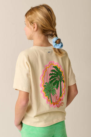 T-shirt met backprint beige