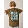 Tumble 'n Dry T-shirt met backprint donkergroen