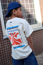 thumbnail: Tumble 'n Dry T-shirt met backprint crème fijn gebreid