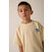 Tumble 'n Dry T-shirt met backprint crème fijn gebreid