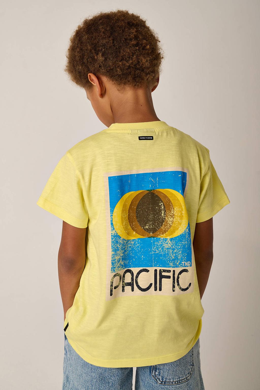 Tumble 'n Dry T-shirt met backprint geel