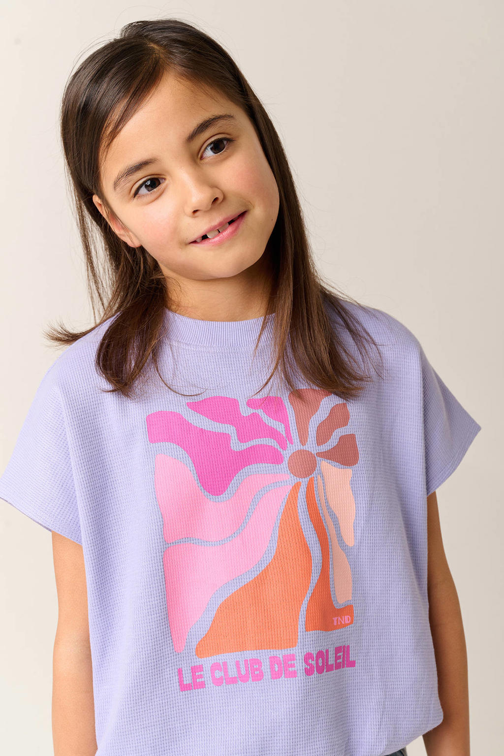 Tumble 'n Dry T-shirt lila met textuur