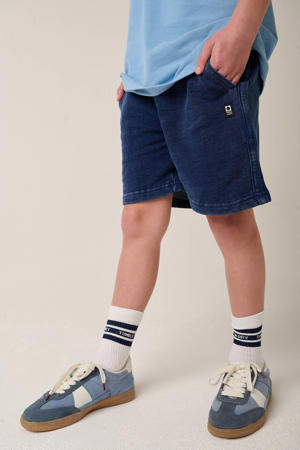 regular waist sweatshort donkerblauw