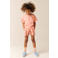 Tumble 'n Dry regular waist gestreepte sweatshort zalm