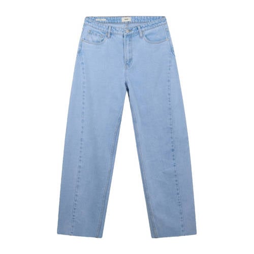 Shoeby high waist barrel jeans light blue denim afbeelding