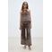 Suncoo top met paisley print bruin