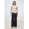 Suncoo wide leg high waist broek zwart
