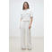 Suncoo wide leg high waist broek ecru