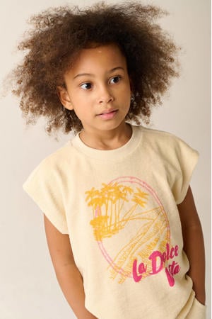 T-shirt lichtgeel