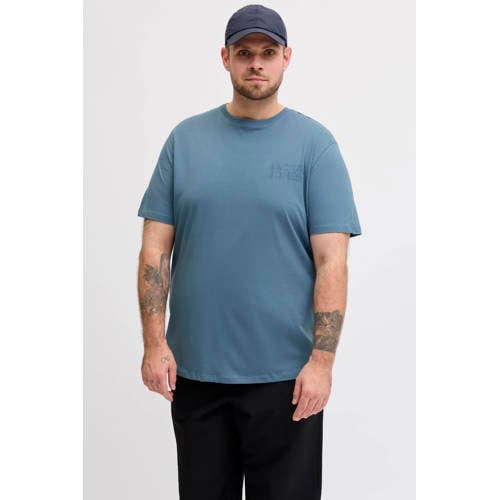 JACK & JONES PLUS SIZE regular T-shirt Plus Size blauw afbeelding